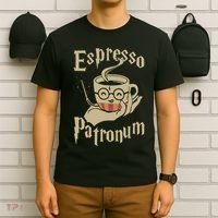 Espresso Patronum For Coffee Lovers Funny Wizard T-Shirt thumb 6