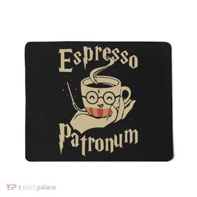 Espresso Patronum For Coffee Lovers Funny Wizard Mousepad