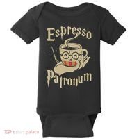 Espresso Patronum For Coffee Lovers Funny Wizard Baby Bodysuit thumb 0
