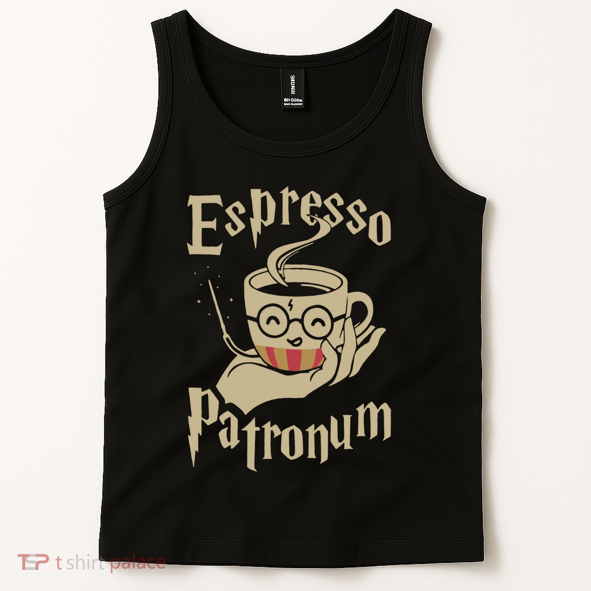 Espresso Patronum For Coffee Lovers Funny Wizard Tank Top