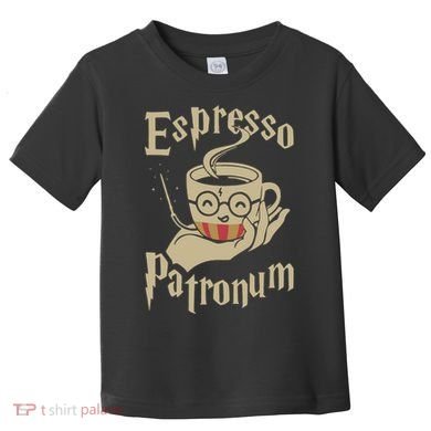 Espresso Patronum For Coffee Lovers Funny Wizard Toddler T-Shirt
