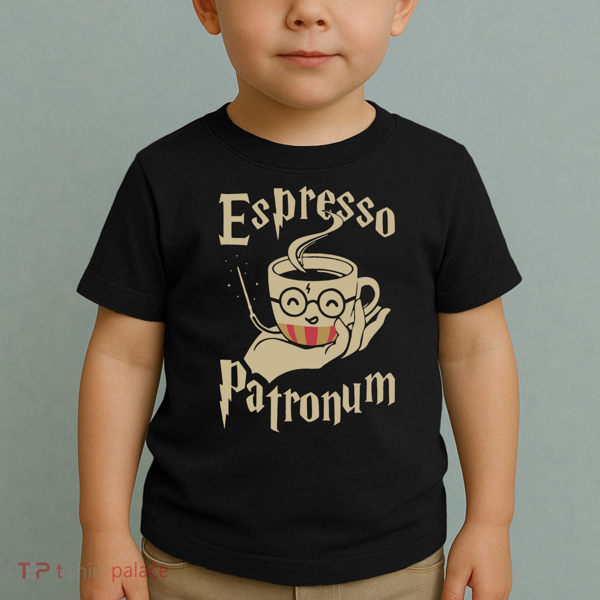 Espresso Patronum For Coffee Lovers Funny Wizard Toddler T-Shirt