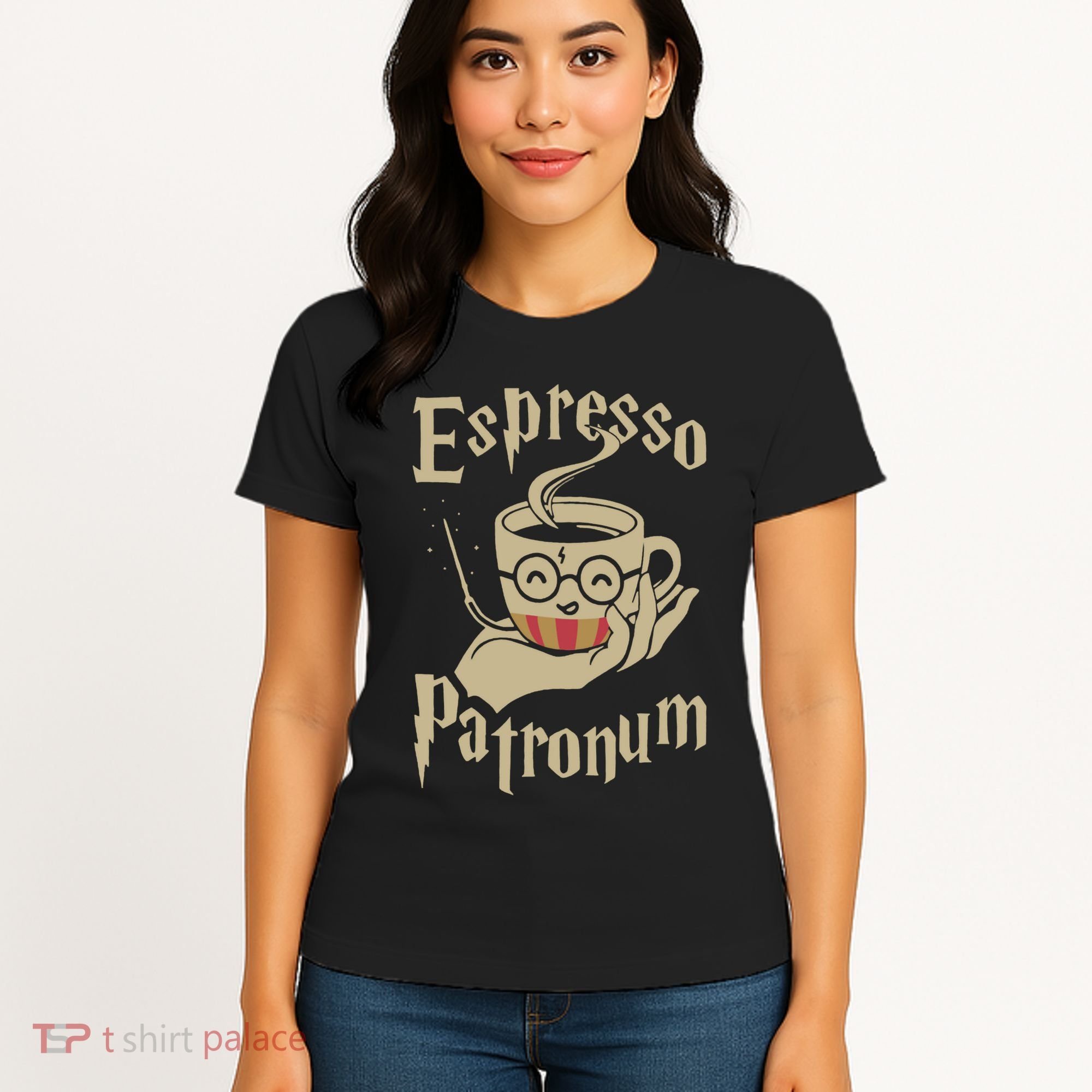 Espresso Patronum For Coffee Lovers Funny Wizard Women's T-Shirt