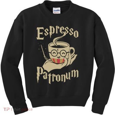 Espresso Patronum For Coffee Lovers Funny Wizard Kids Sweatshirt