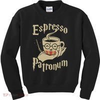 Espresso Patronum For Coffee Lovers Funny Wizard Kids Sweatshirt thumb 0