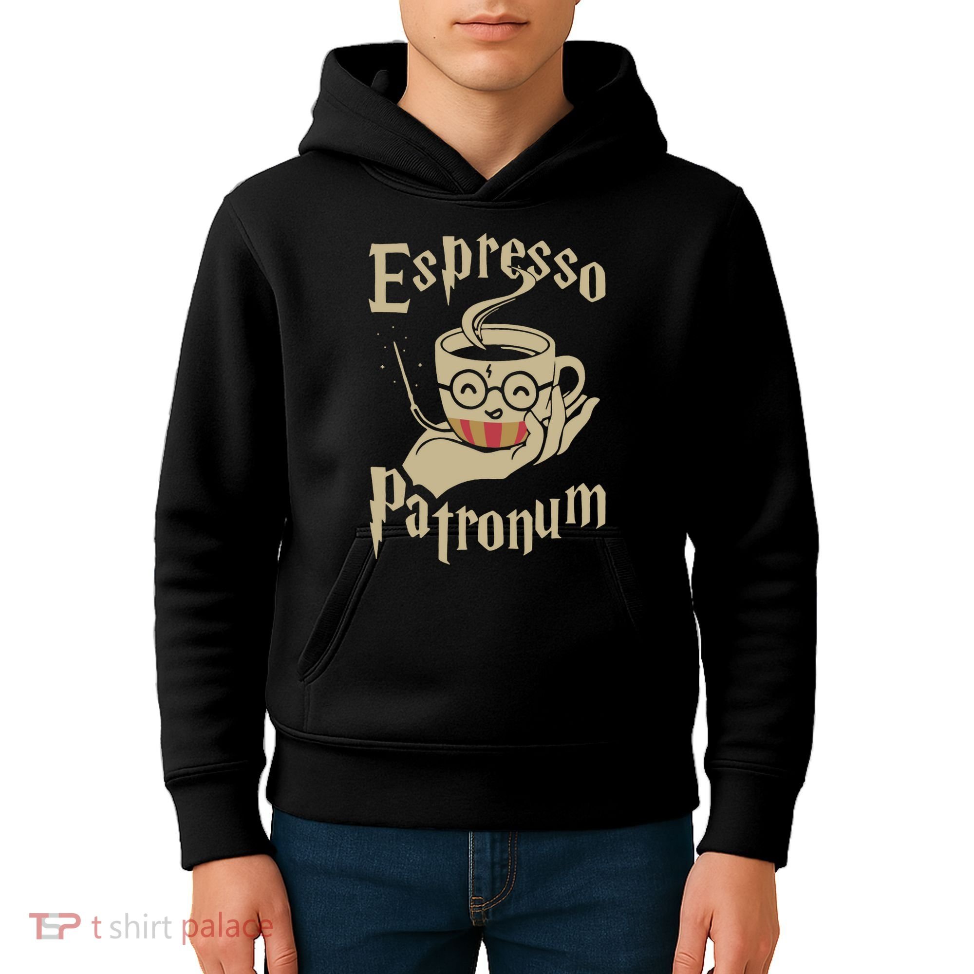 Espresso Patronum For Coffee Lovers Funny Wizard Kids Hoodie