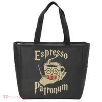 Espresso Patronum For Coffee Lovers Funny Wizard Tote Bag thumb 0