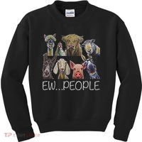 Ew People Farm Animal Ew People Kids Sweatshirt thumb 0