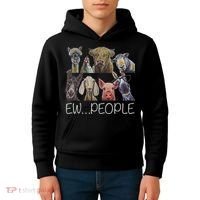 Ew People Farm Animal Ew People Kids Hoodie thumb 4