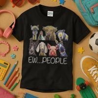 Ew People Farm Animal Ew People Kids T-Shirt thumb 3