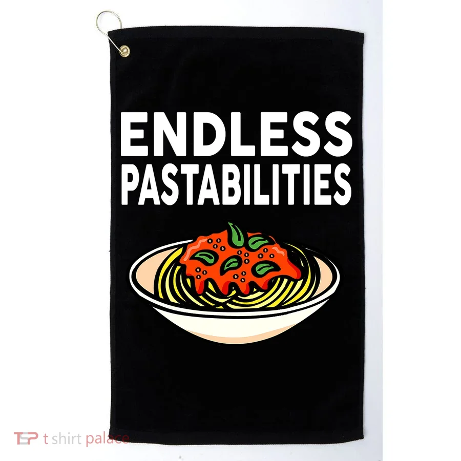 Endless Pastabilities Funny Pasta Spaghetti Golf Towel