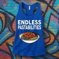 Endless Pastabilities Funny Pasta Spaghetti Women's Tank Top thumb 3
