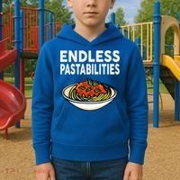 Endless Pastabilities Funny Pasta Spaghetti Kids Hoodie thumb 2
