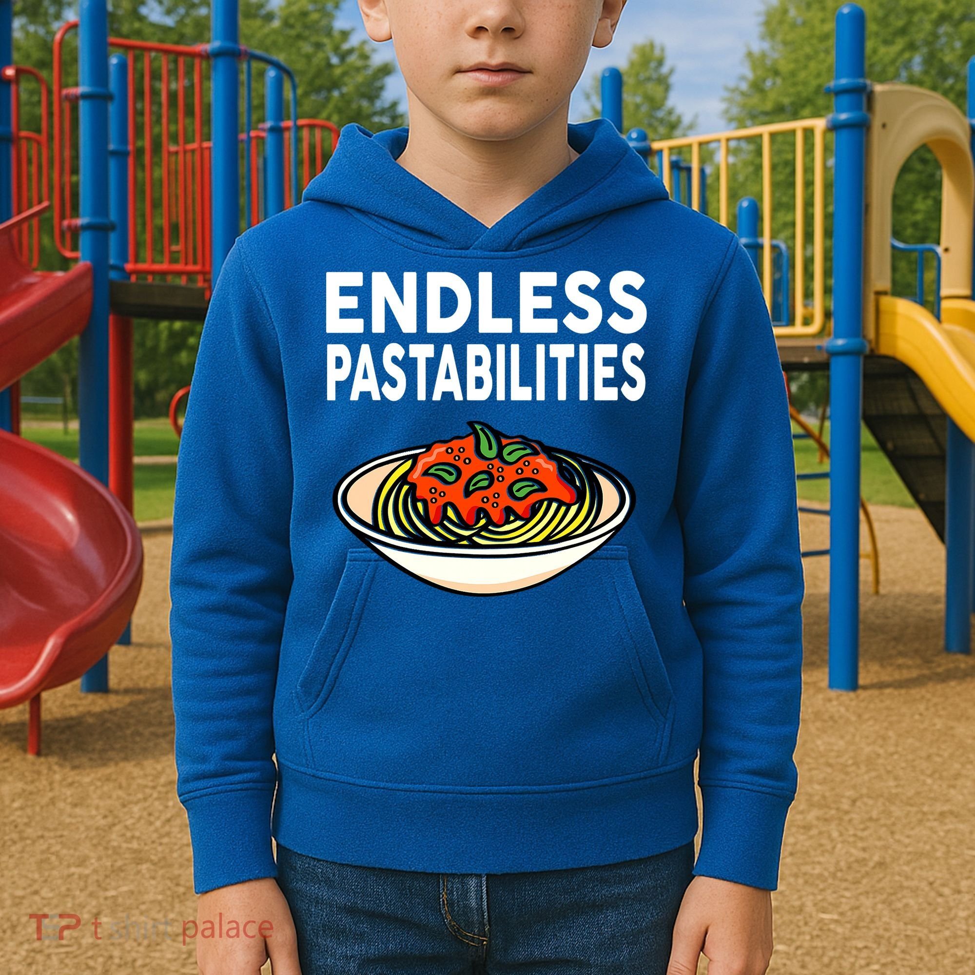 Endless Pastabilities Funny Pasta Spaghetti Kids Hoodie