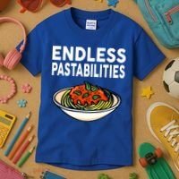 Endless Pastabilities Funny Pasta Spaghetti Kids T-Shirt thumb 3