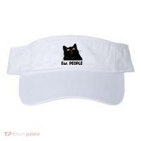Ew People Funny Black Cat Lover Fun Cat Saying Visor thumb 0
