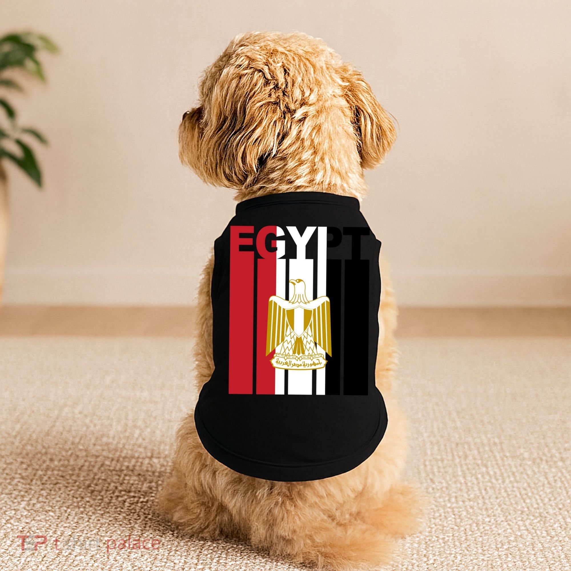 Egyptian Pride Flag National Emblem  Doggie Tank