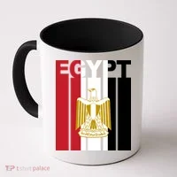 Egyptian Pride Flag National Emblem  Coffee Mug thumb 0