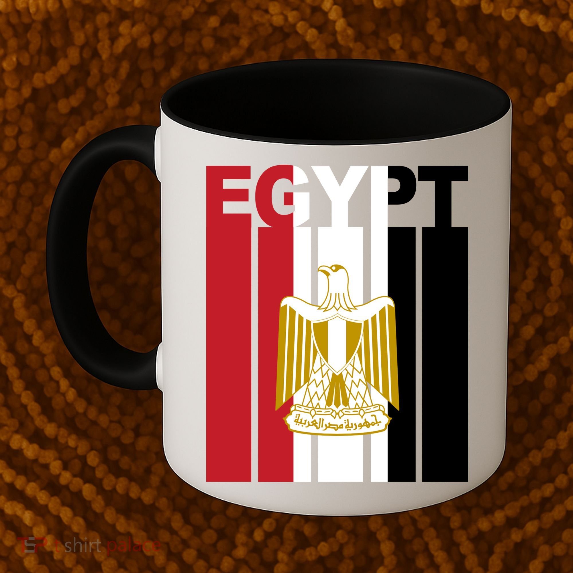 Egyptian Pride Flag National Emblem  Coffee Mug