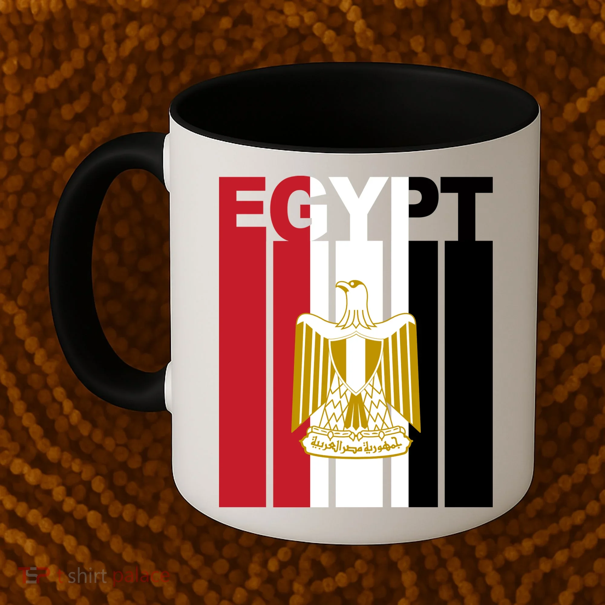 Egyptian Pride Flag National Emblem  Coffee Mug
