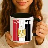 Egyptian Pride Flag National Emblem  Coffee Mug thumb 3