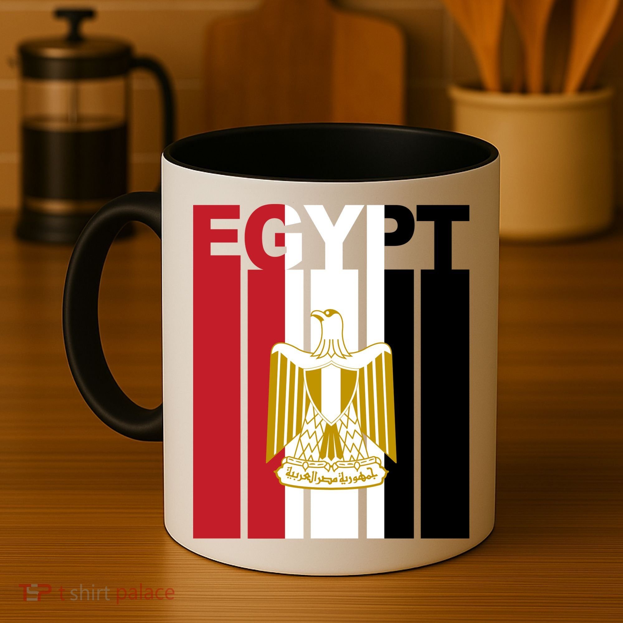 Egyptian Pride Flag National Emblem  Coffee Mug
