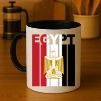 Egyptian Pride Flag National Emblem  Coffee Mug thumb 4