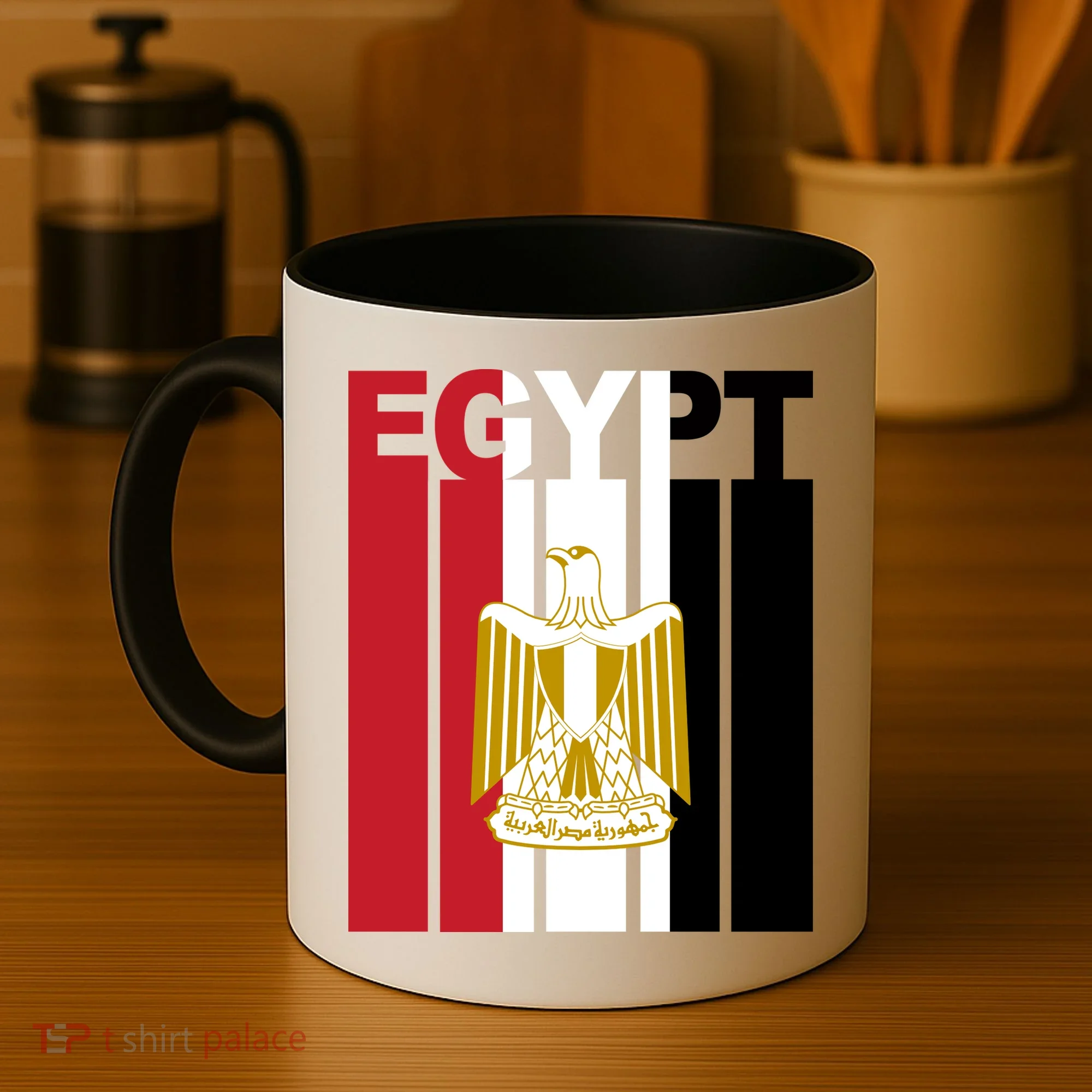 Egyptian Pride Flag National Emblem  Coffee Mug