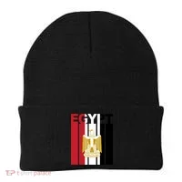 Egyptian Pride Flag National Emblem  Beanie thumb 0