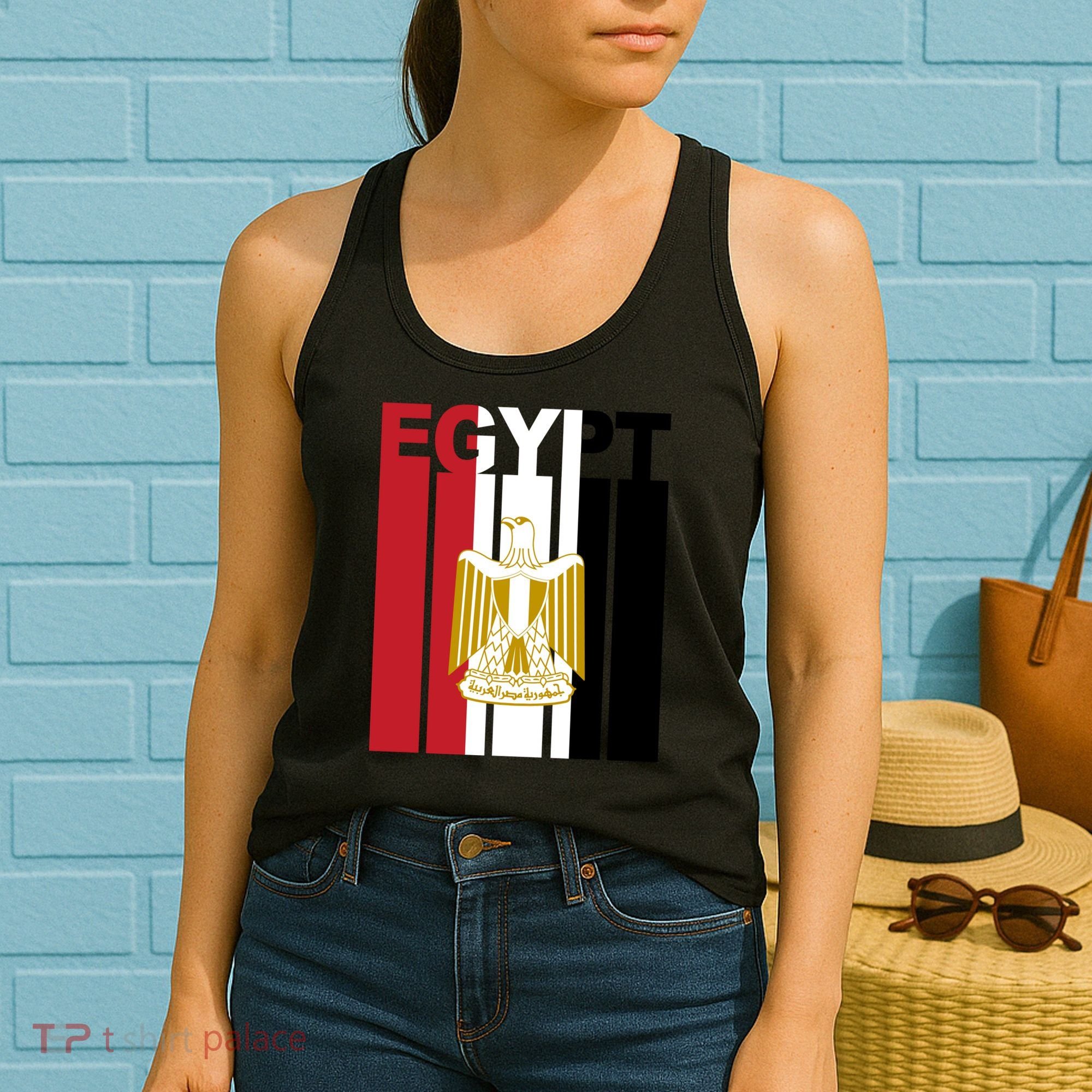 Egyptian Pride Flag National Emblem  Women's Tank Top