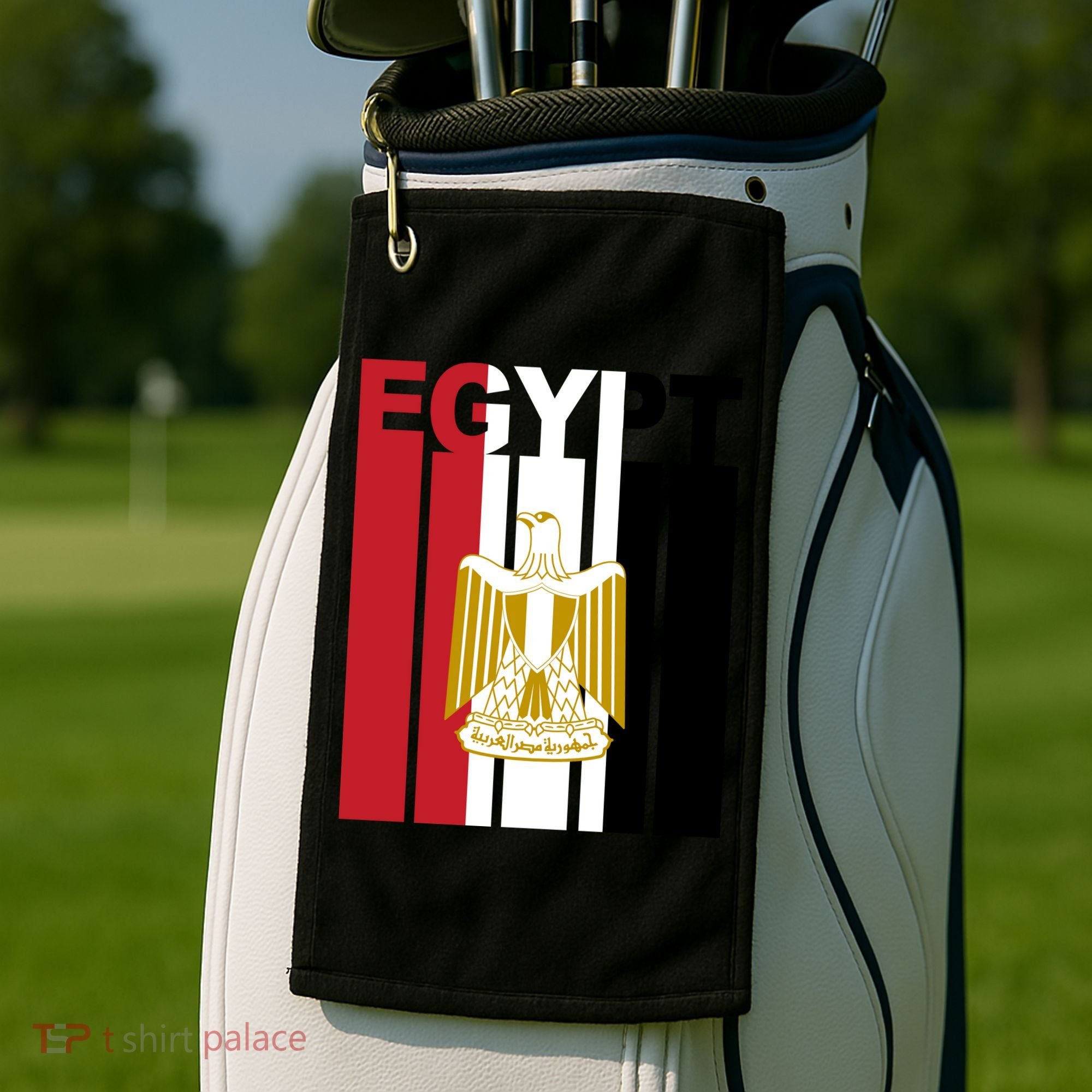 Egyptian Pride Flag National Emblem  Golf Towel