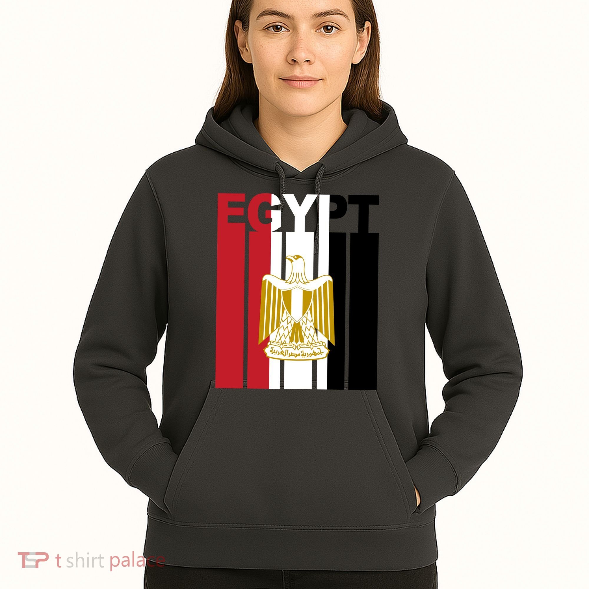 Egyptian Pride Flag National Emblem  Hoodie