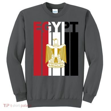 Egyptian Pride Flag National Emblem  Sweatshirt