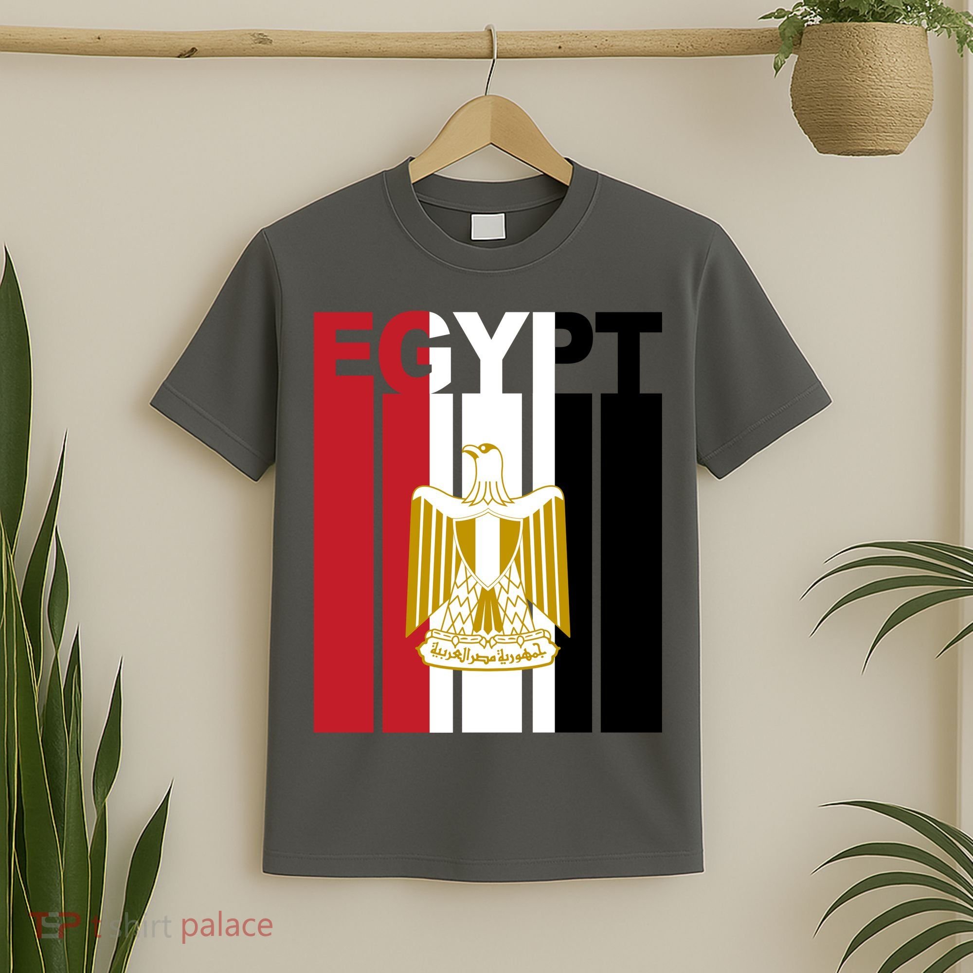 Egyptian Pride Flag National Emblem  T-Shirt