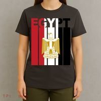 Egyptian Pride Flag National Emblem  T-Shirt thumb 4
