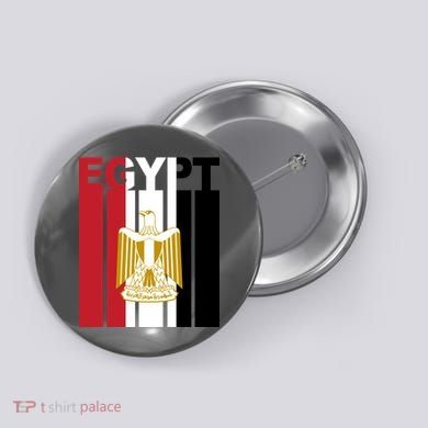 Egyptian Pride Flag National Emblem  Button