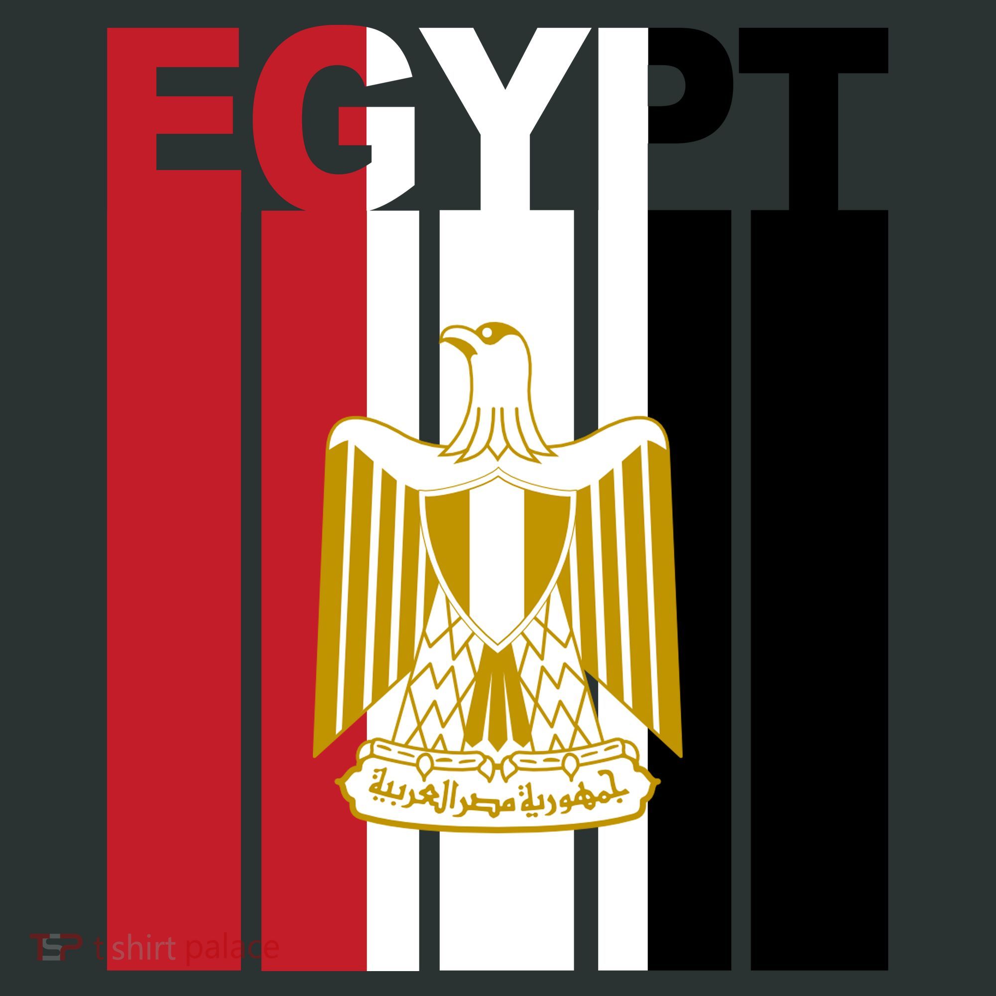 Egyptian Pride Flag National Emblem  Coaster