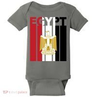 Egyptian Pride Flag National Emblem  Baby Bodysuit thumb 0
