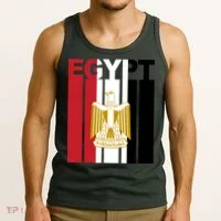 Egyptian Pride Flag National Emblem  Tank Top thumb 3