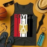Egyptian Pride Flag National Emblem  Tank Top thumb 4