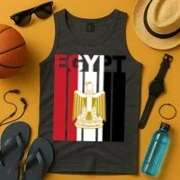 Egyptian Pride Flag National Emblem  Tank Top thumb 4
