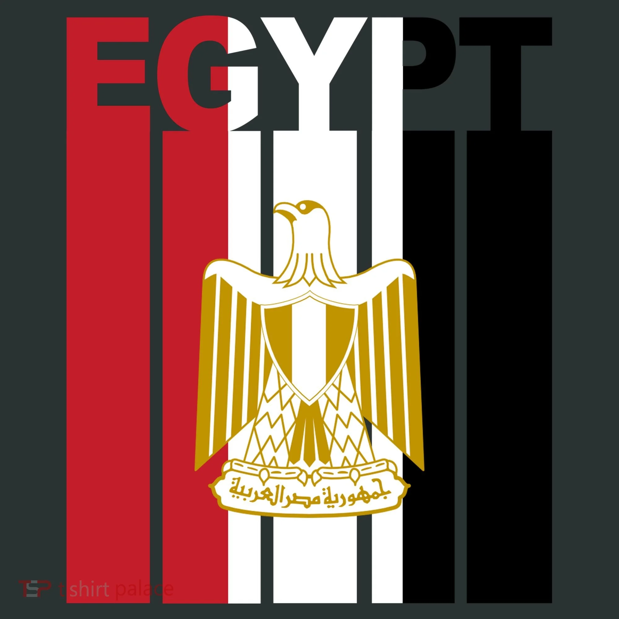 Egyptian Pride Flag National Emblem  Tank Top