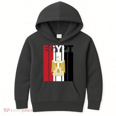Egyptian Pride Flag National Emblem  Kids Hoodie