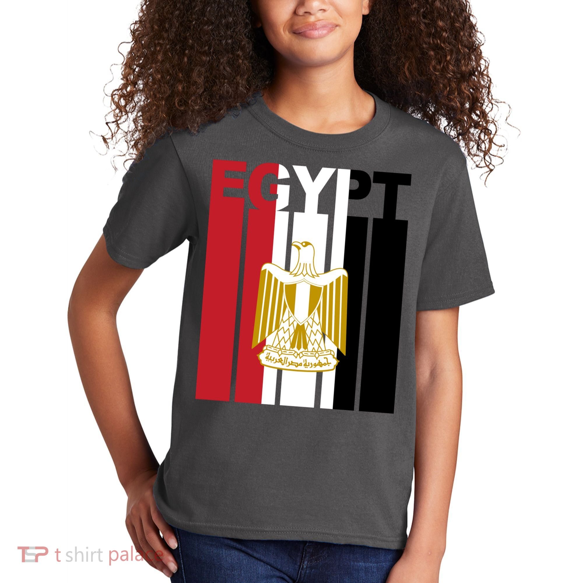 Egyptian Pride Flag National Emblem  Kids T-Shirt