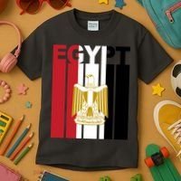 Egyptian Pride Flag National Emblem  Kids T-Shirt thumb 3