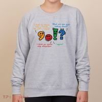 English Punctuation Funny Women's Sweatshirt thumb 0