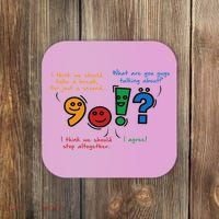 English Punctuation Funny Coaster thumb 0