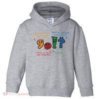 English Punctuation Funny Toddler Hoodie thumb 0