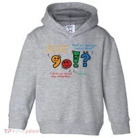 English Punctuation Funny Toddler Hoodie thumb 0