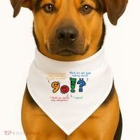 English Punctuation Funny USA-Made Doggie Bandana thumb 1